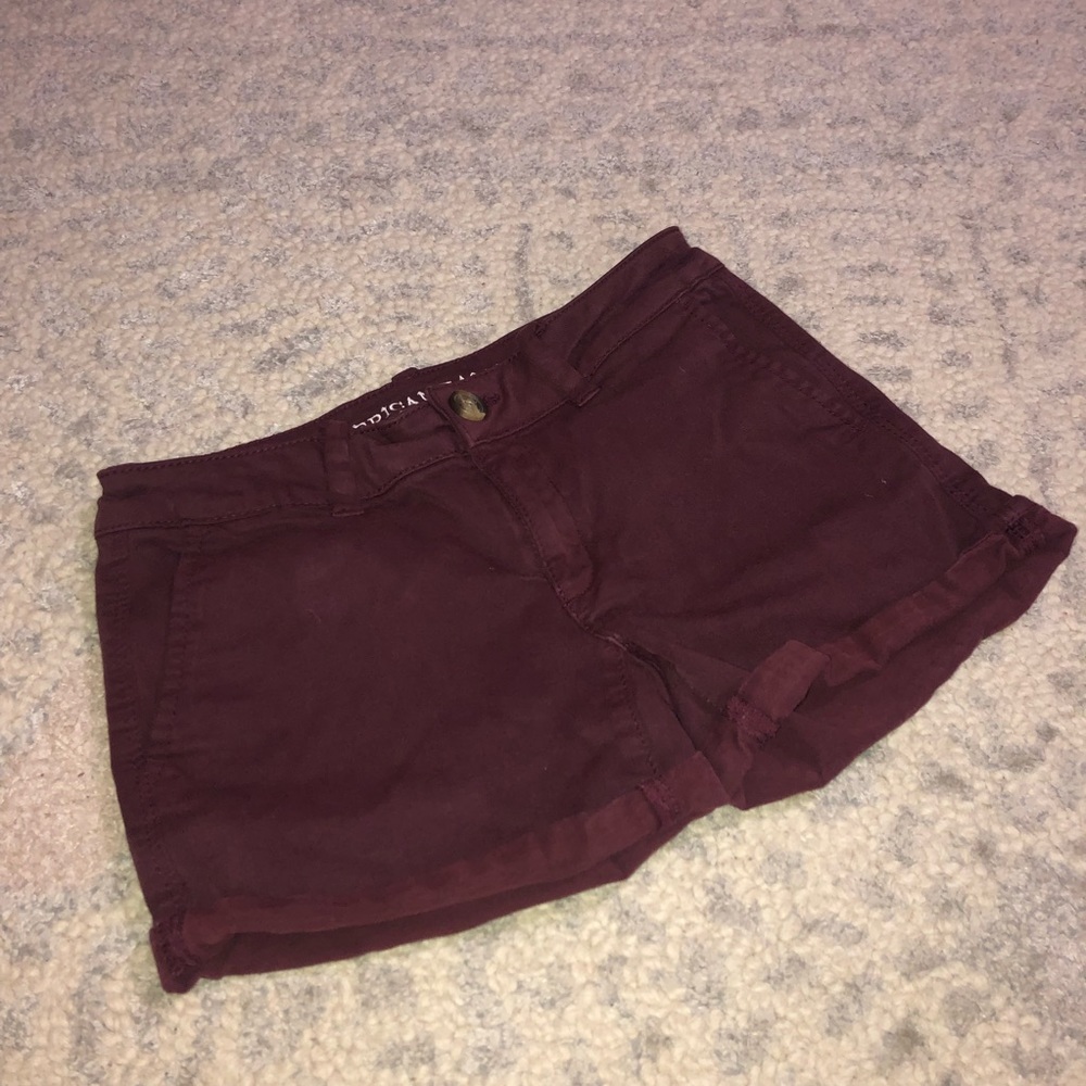 American Eagle Maroon Shorts